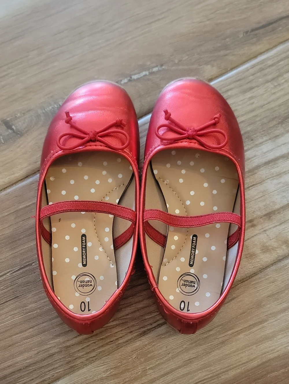 Girls Red Shoes Size 10